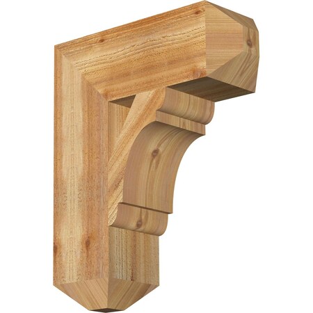 Ekena Millwork Olympic Craftsman Rough Sawn Bracket, Western Red Cedar, 6"W x 18"D x 22"H BKT06X18X22OLY04RWR
